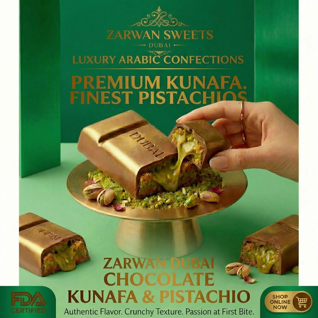 Zarwan Sweets Dubai Chocolate & Pistachio 450g